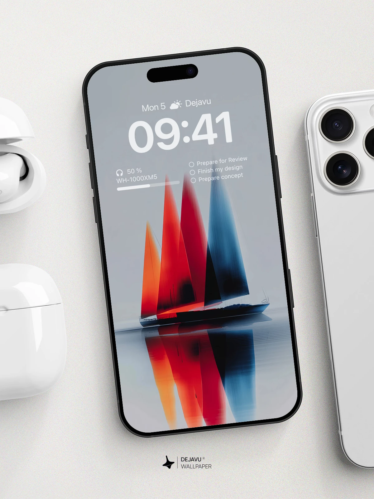 Vibrant Sails Reflection Wallpaper 8K For Phone