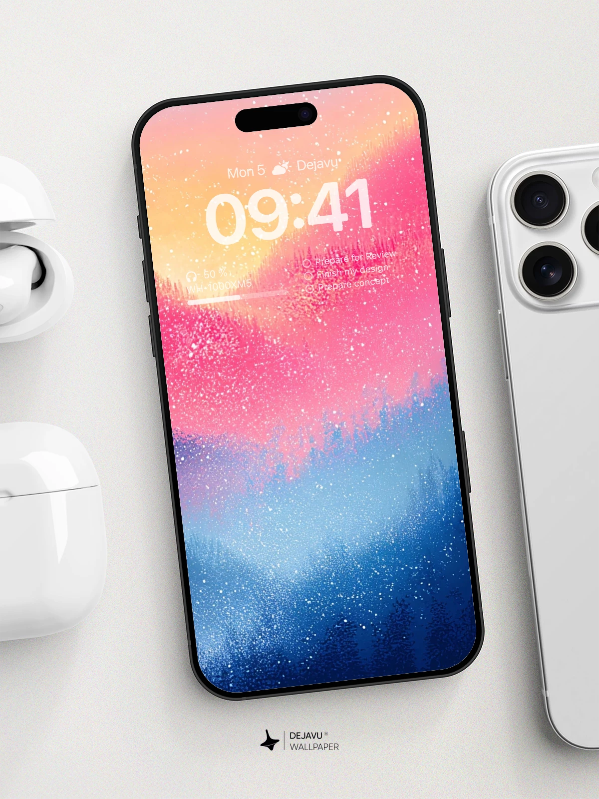 Surreal Mountain Glow Wallpaper 8K For Phone