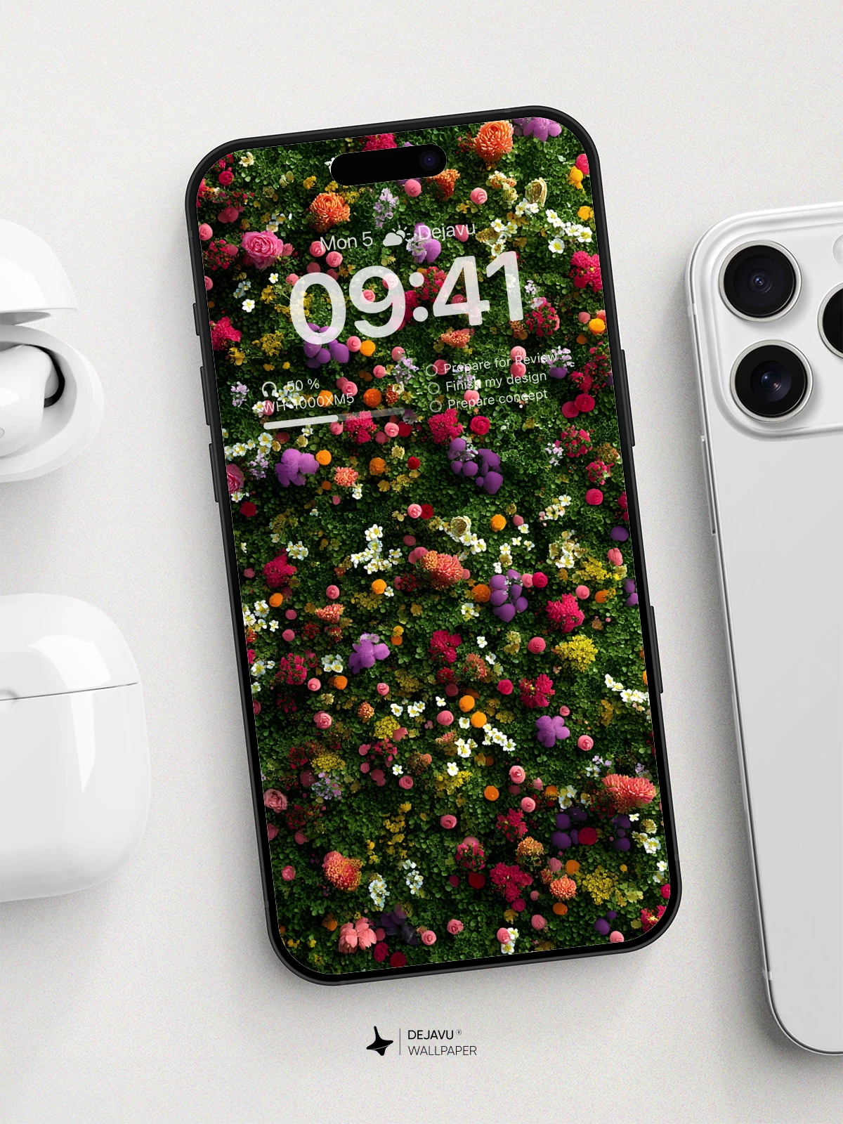 Vibrant Floral Mosaic Wallpaper 8K For Phone
