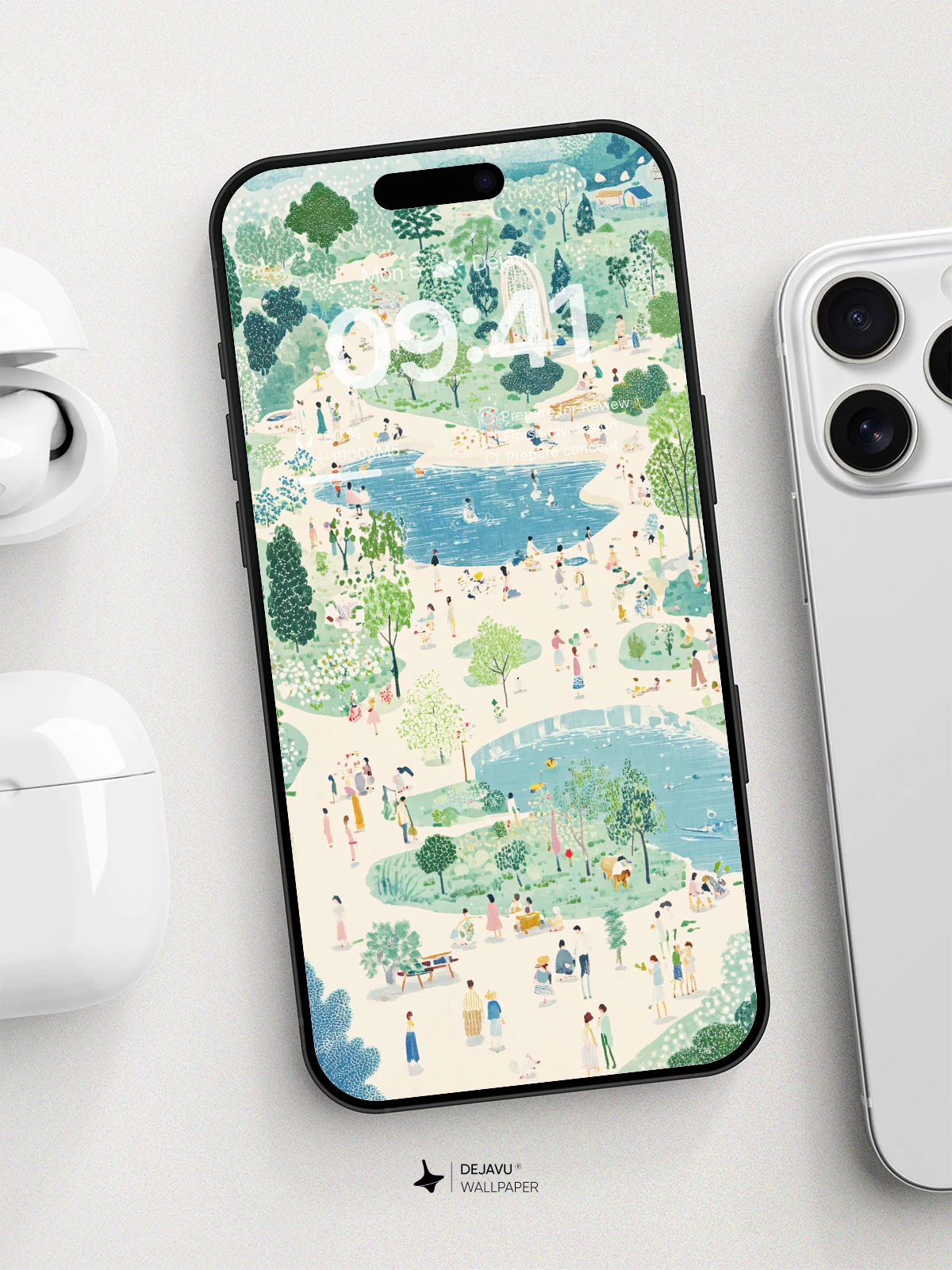 Vibrant Park Gathering Wallpaper 8K For Phone