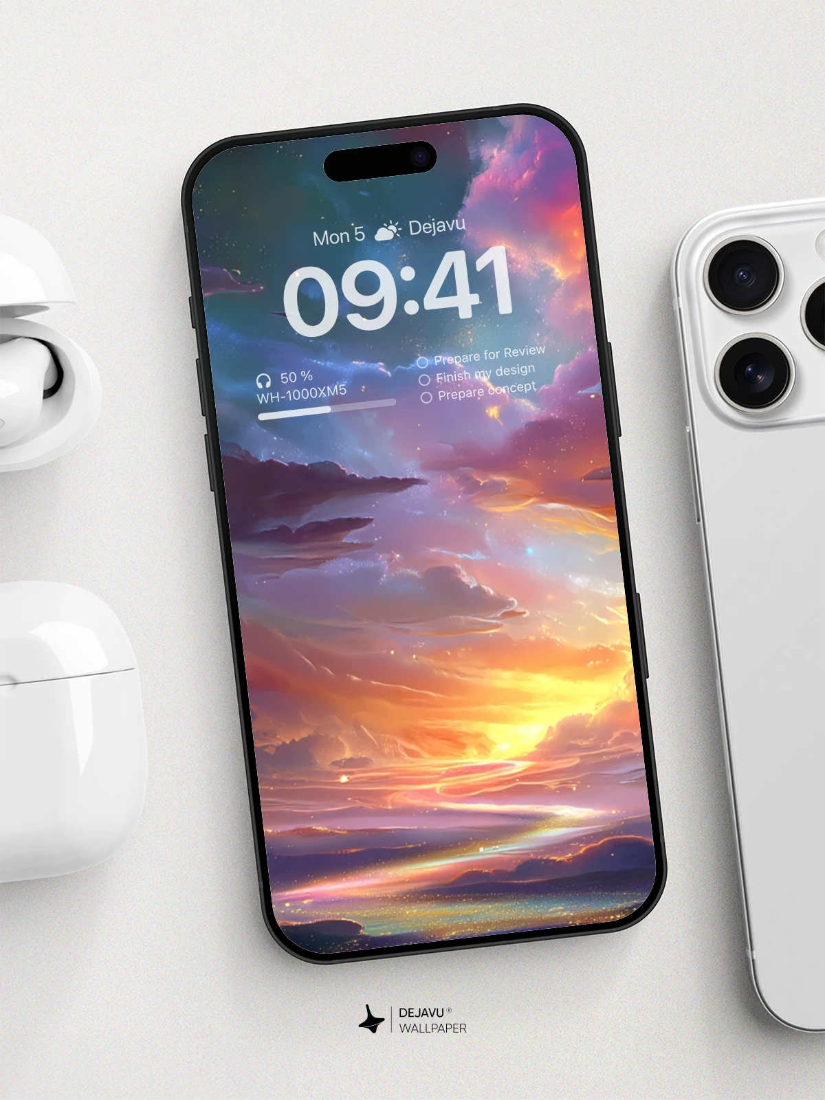 Surreal Cosmic Clouds Wallpaper 8K For Phone