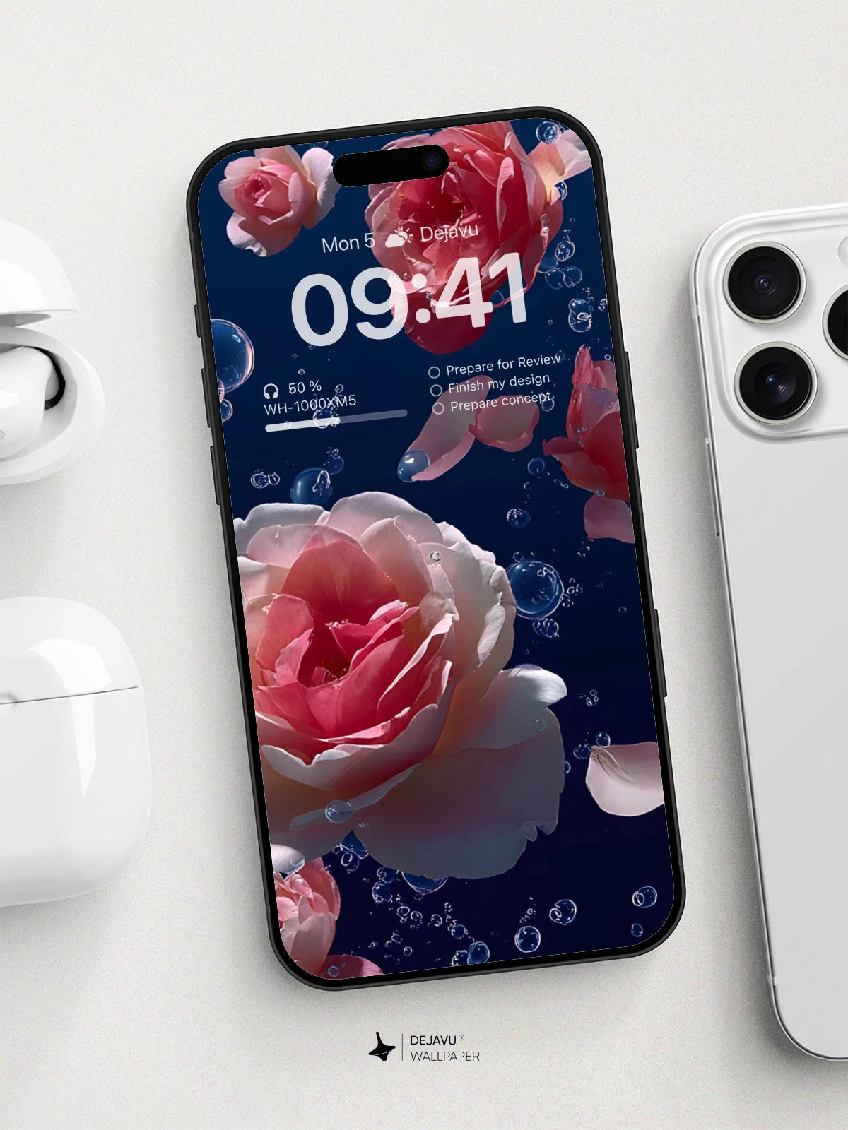 Underwater Rose Symphony Wallpaper 8K For iPhone