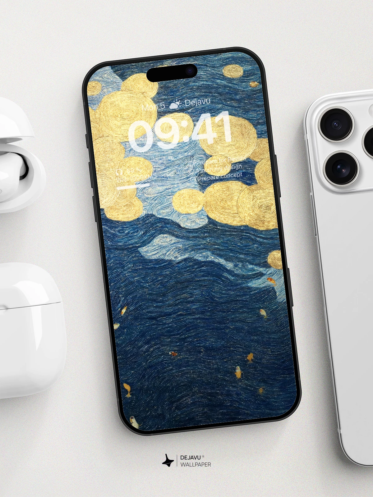 Van Gogh Inspired Ocean Dreams Wallpaper 8K For Phone
