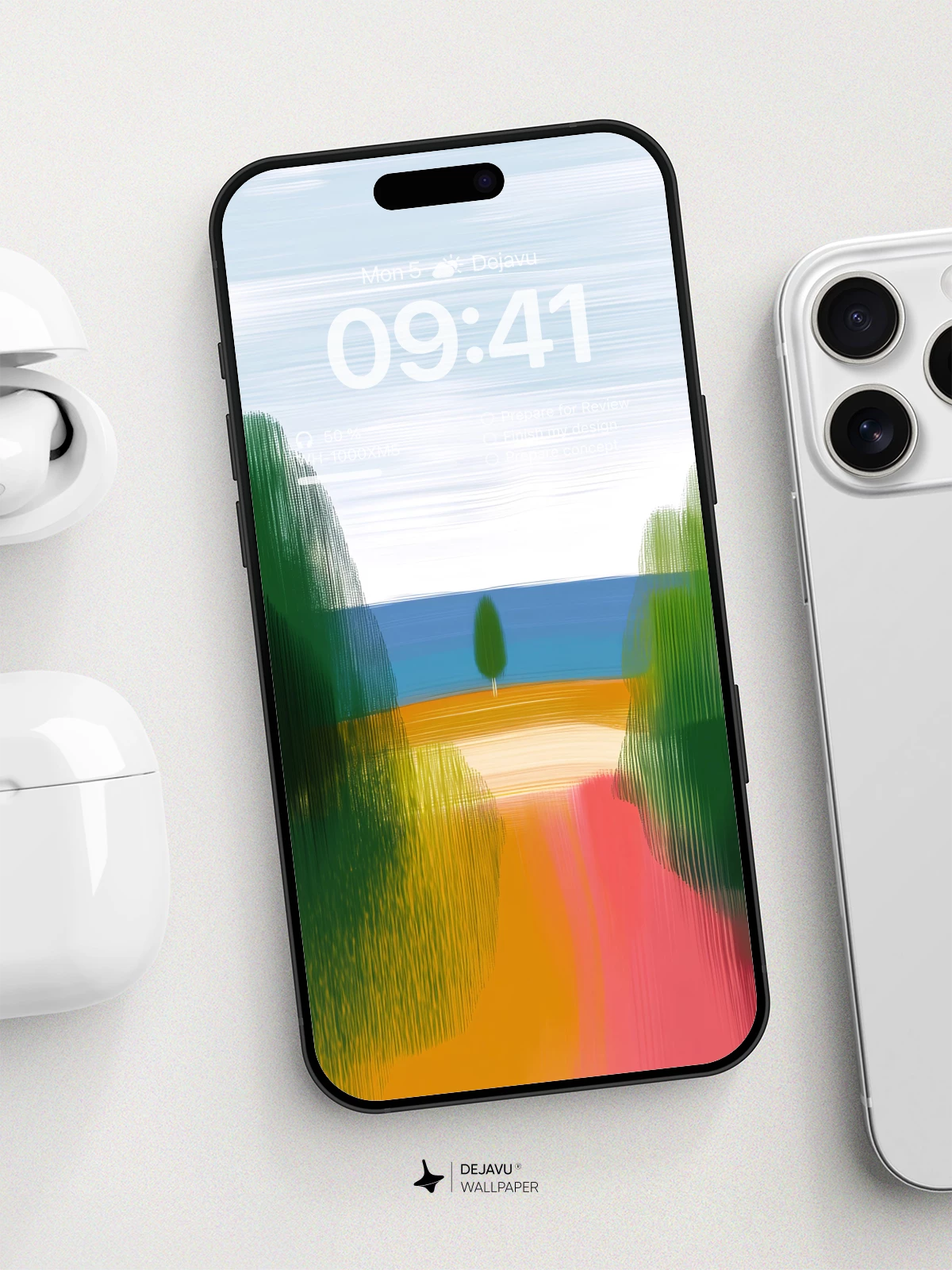 Vibrant Pathway Paradise Wallpaper 8K For Phone