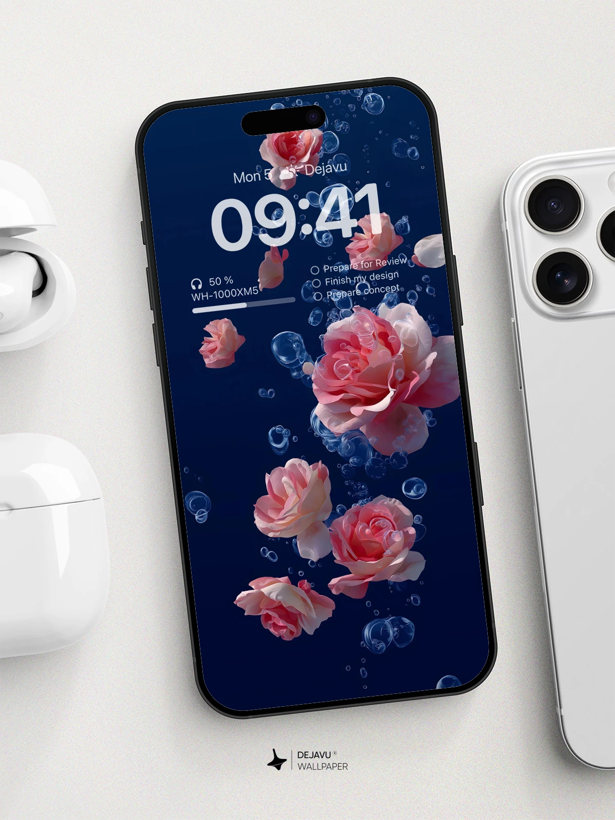 Surreal Floral Bubbles Wallpaper 8K For Phone