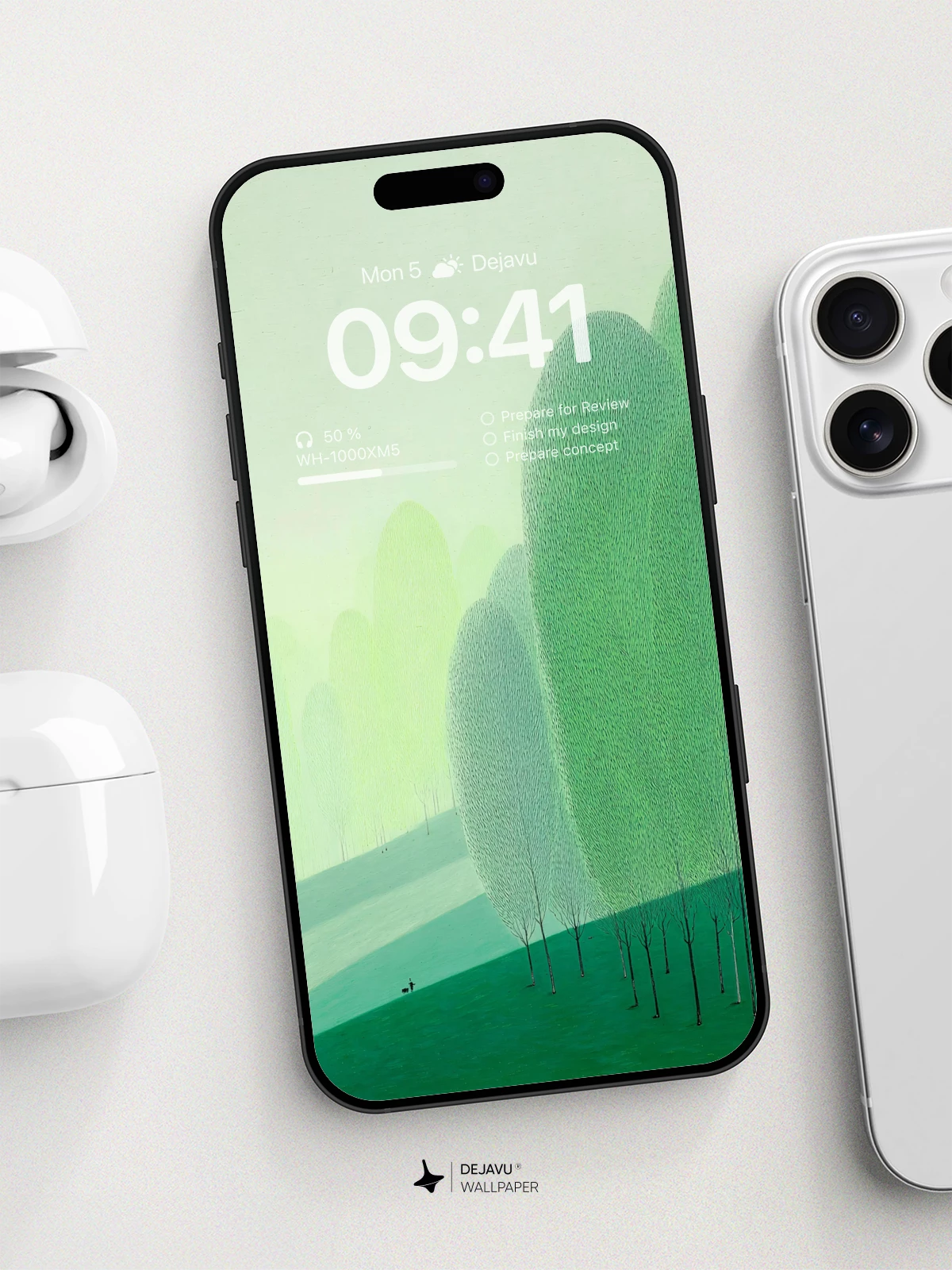 Surreal Green Forest Wallpaper 8K For Phone