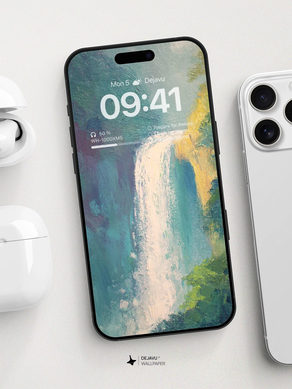 Waterfall Serenity Wallpaper 8K For Phone