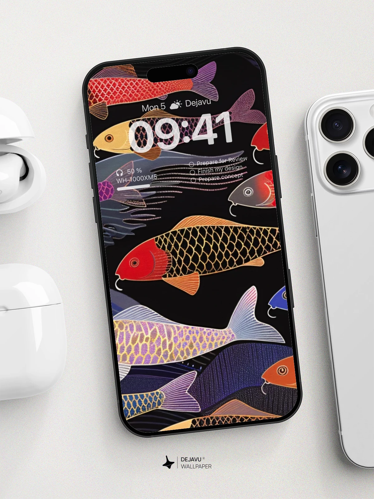 Vibrant Koi Fish Wallpaper 8K For Phone