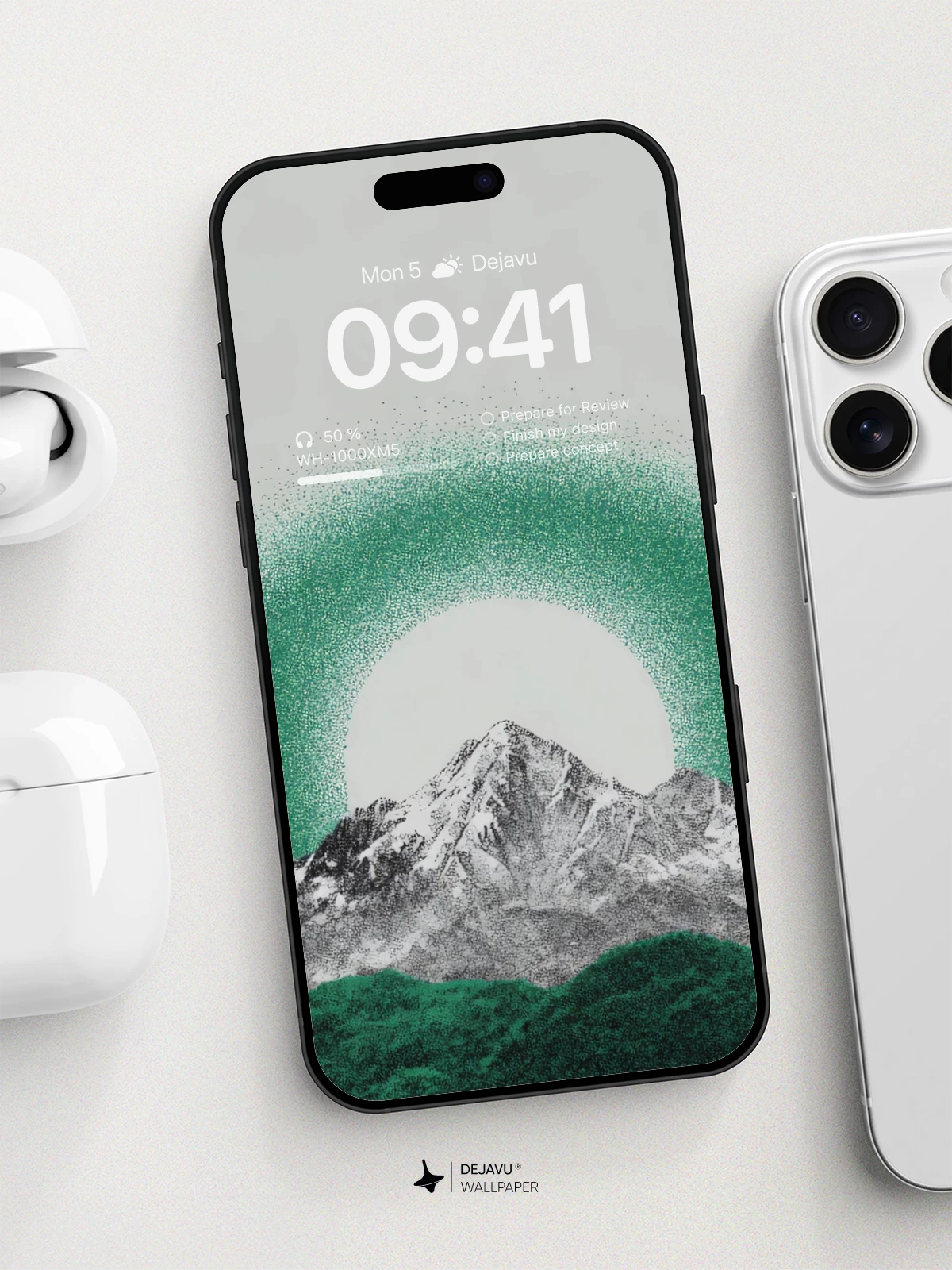 Surreal Mountain Halo Wallpaper 8K For Phone