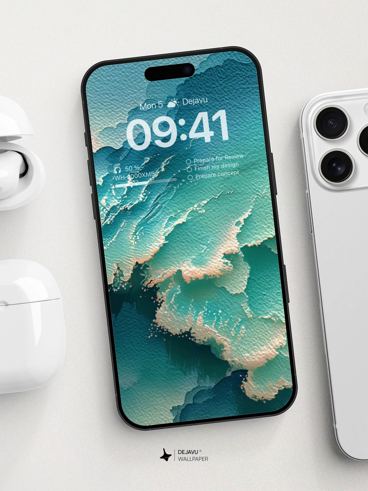 Surreal Ocean Waves Wallpaper 8K For Phone