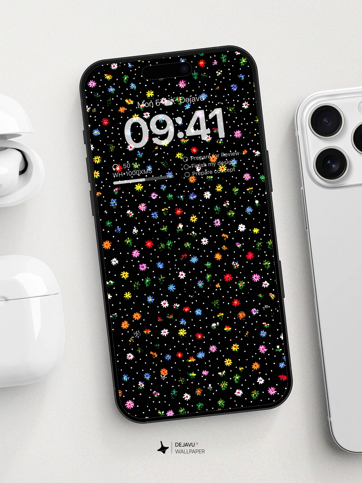 Vibrant Floral Galaxy Wallpaper 8K For Phone