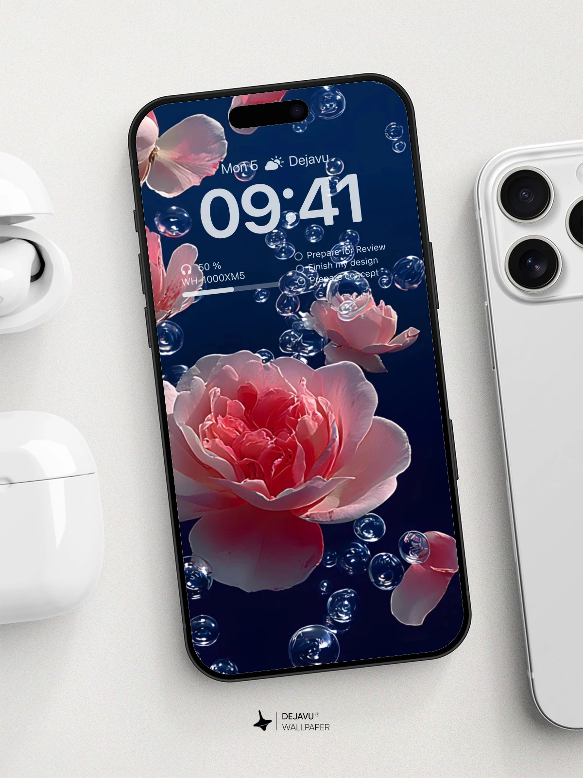Surreal Floral Bubbles Wallpaper 8K For Phone