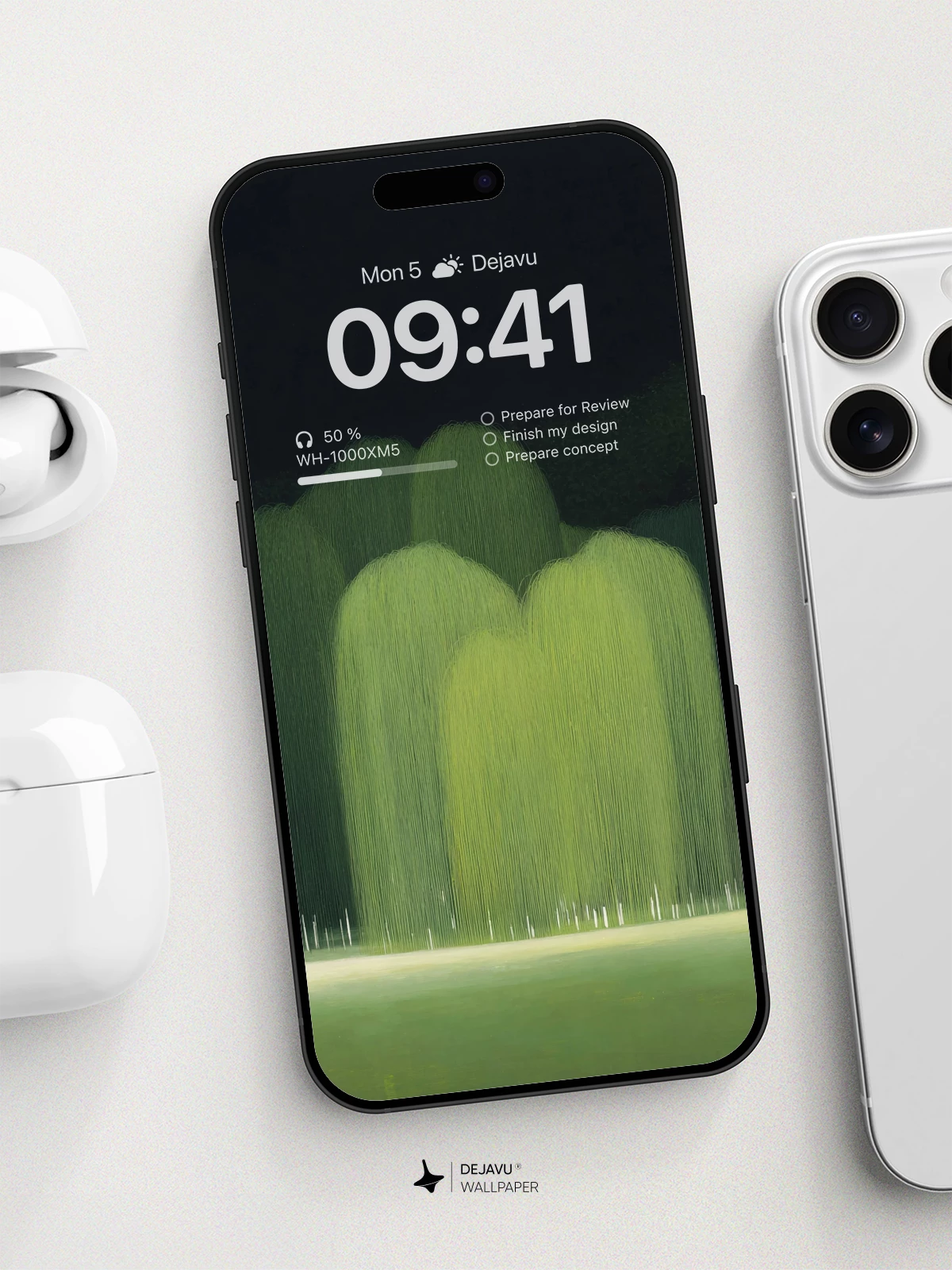 Surreal Green Forest Wallpaper 8K For Phone