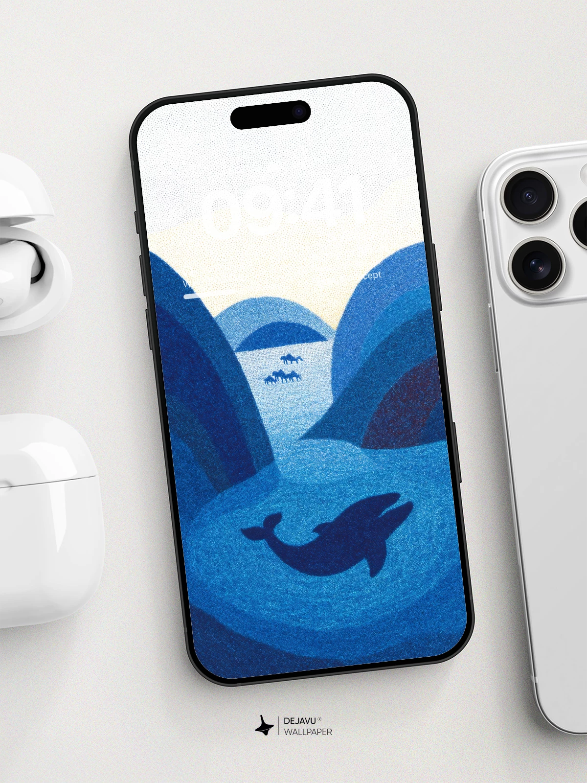 Surreal Ocean Waves Wallpaper 8K For Phone