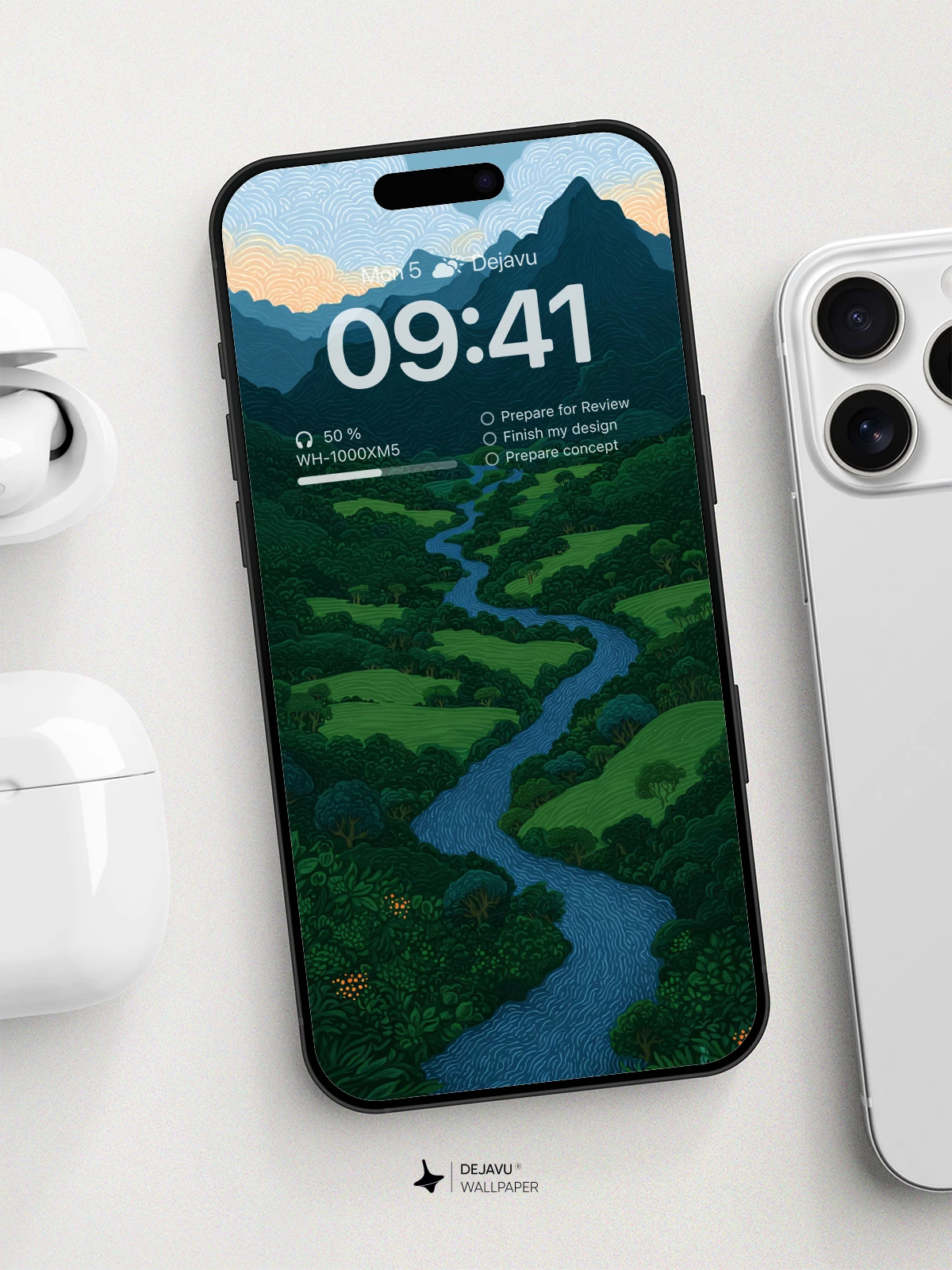 Winding River Paradise Wallpaper 8K For Phone