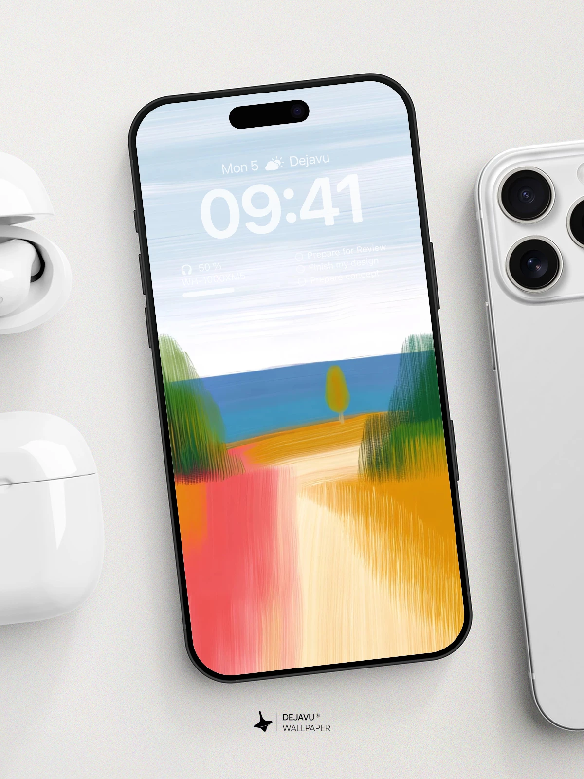 Vibrant Pathway To Serenity Wallpaper 8K For iPhone