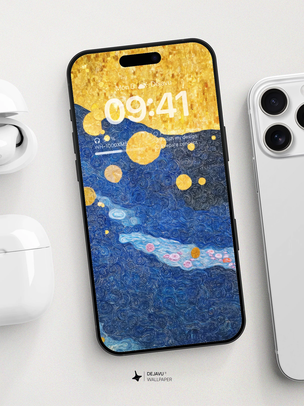 Van Gogh Inspired Celestial Stream Wallpaper 8K For Phone