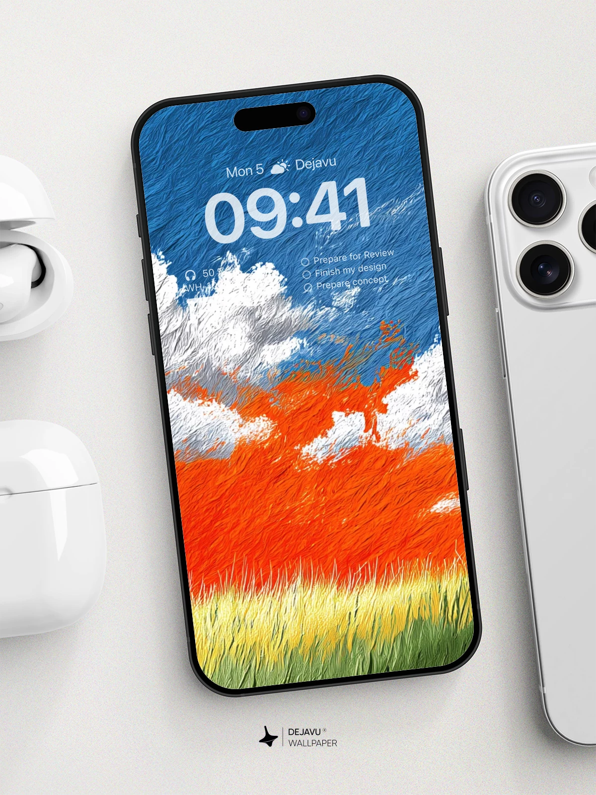 Vibrant Sunset Meadow Wallpaper 8K For Phone