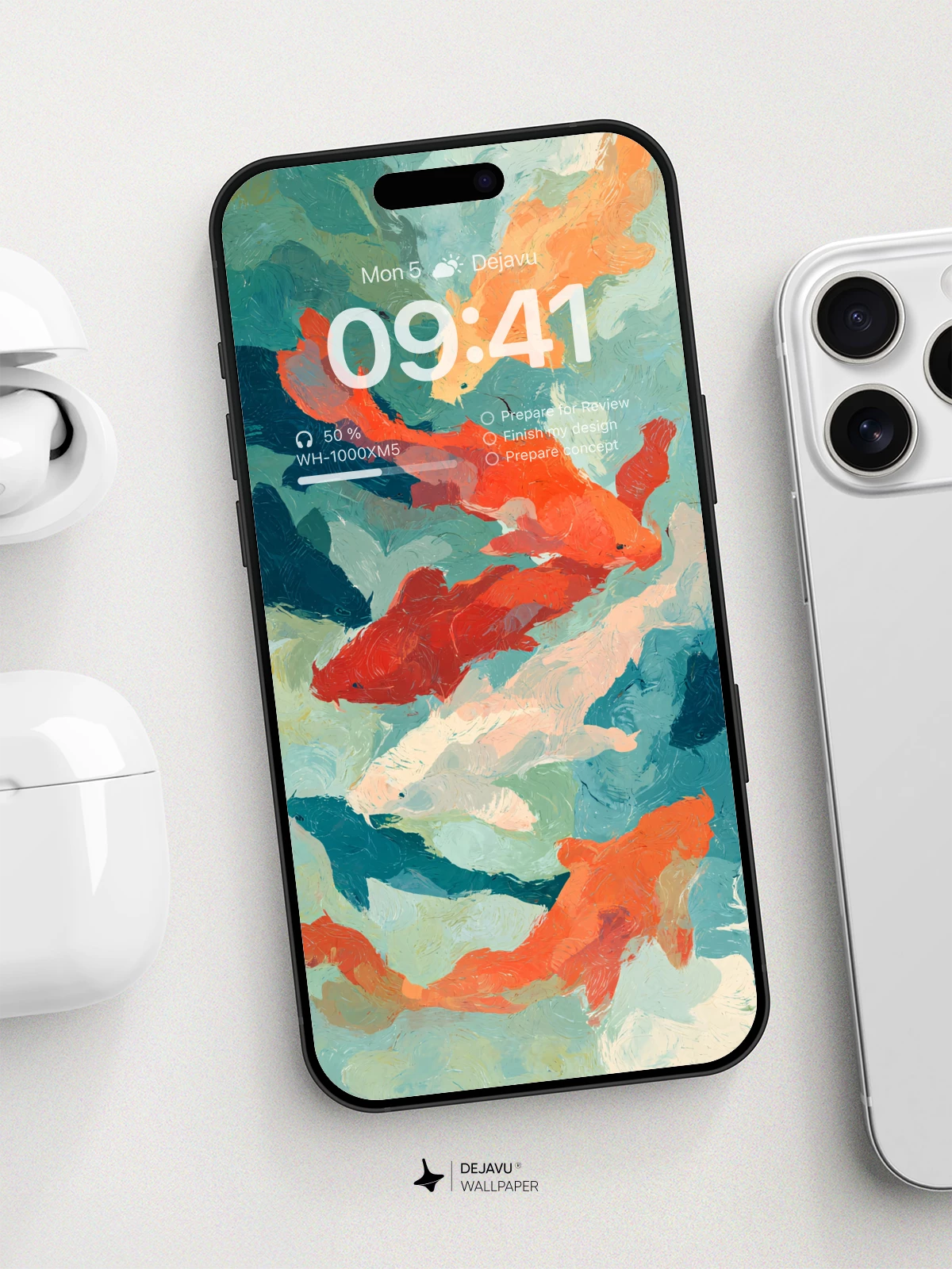 Vibrant Koi Fish Wallpaper 8K For Phone