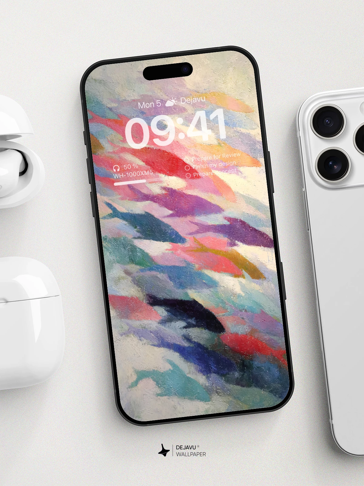 Vibrant Abstract Fish Wallpaper 8K For Phone