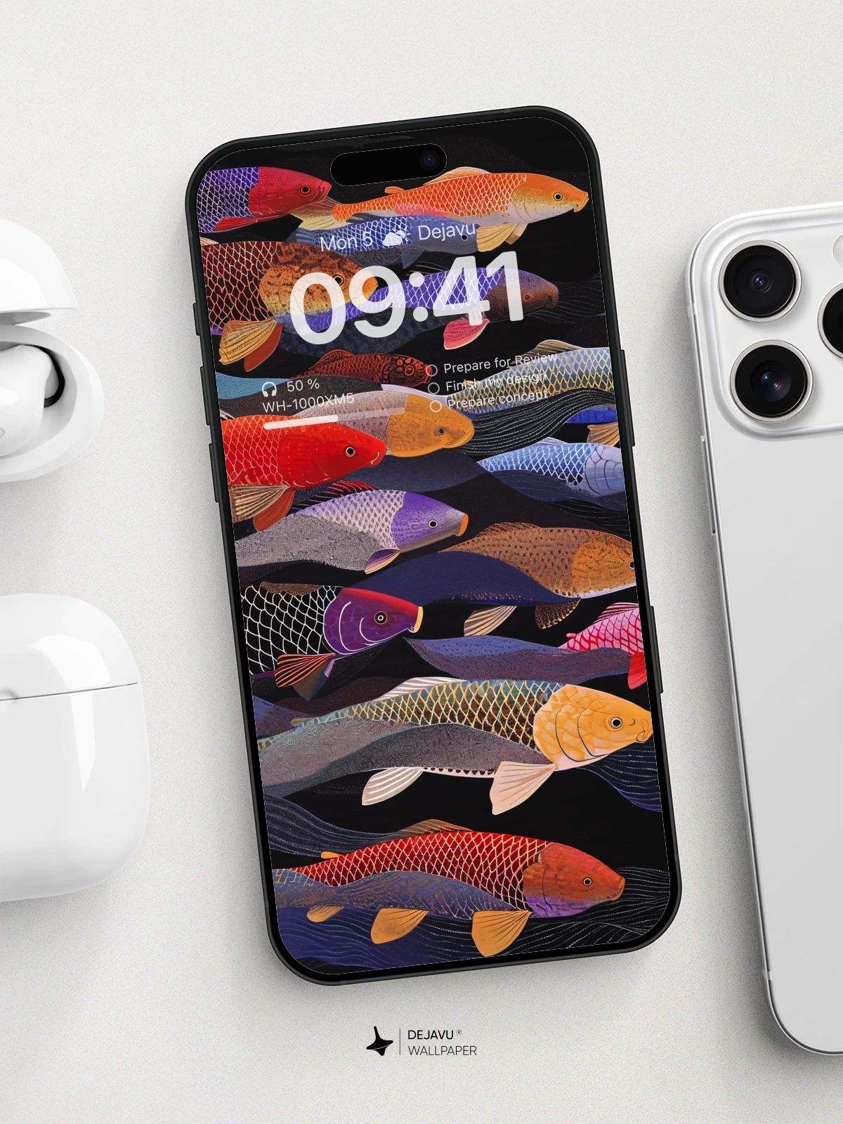 Vibrant Koi Fish Wallpaper 8K For Phone