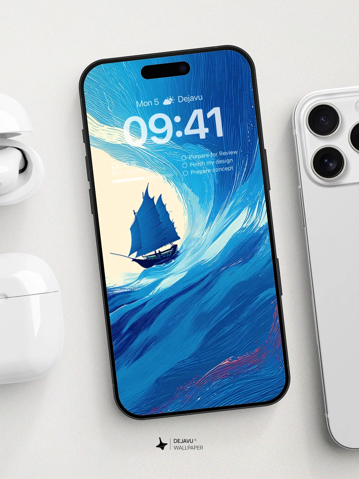 Surreal Ocean Voyage Wallpaper 8K For Phone