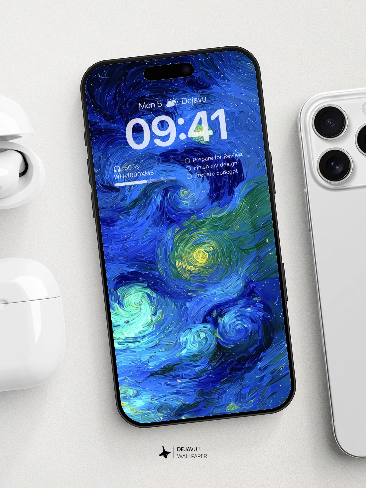 Van Gogh Inspired Starry Night Wallpaper 8K For Phone