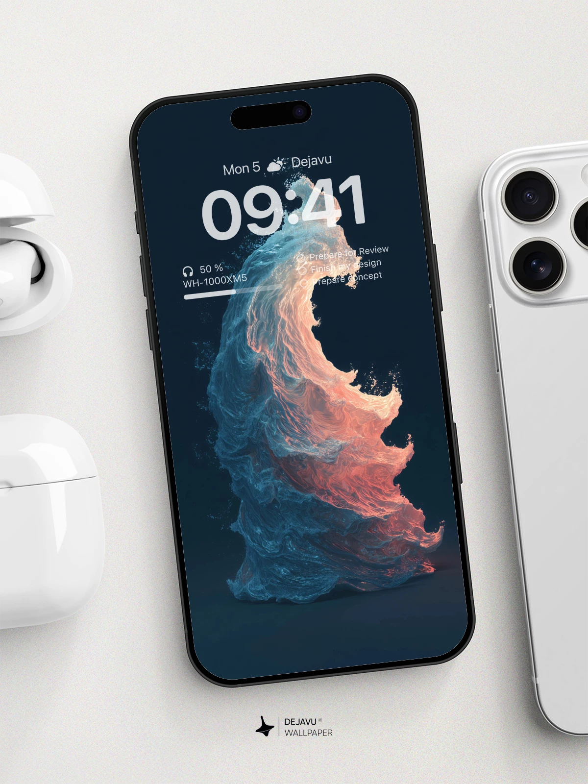 Surreal Ocean Wave Wallpaper 8K for iPhone and Android