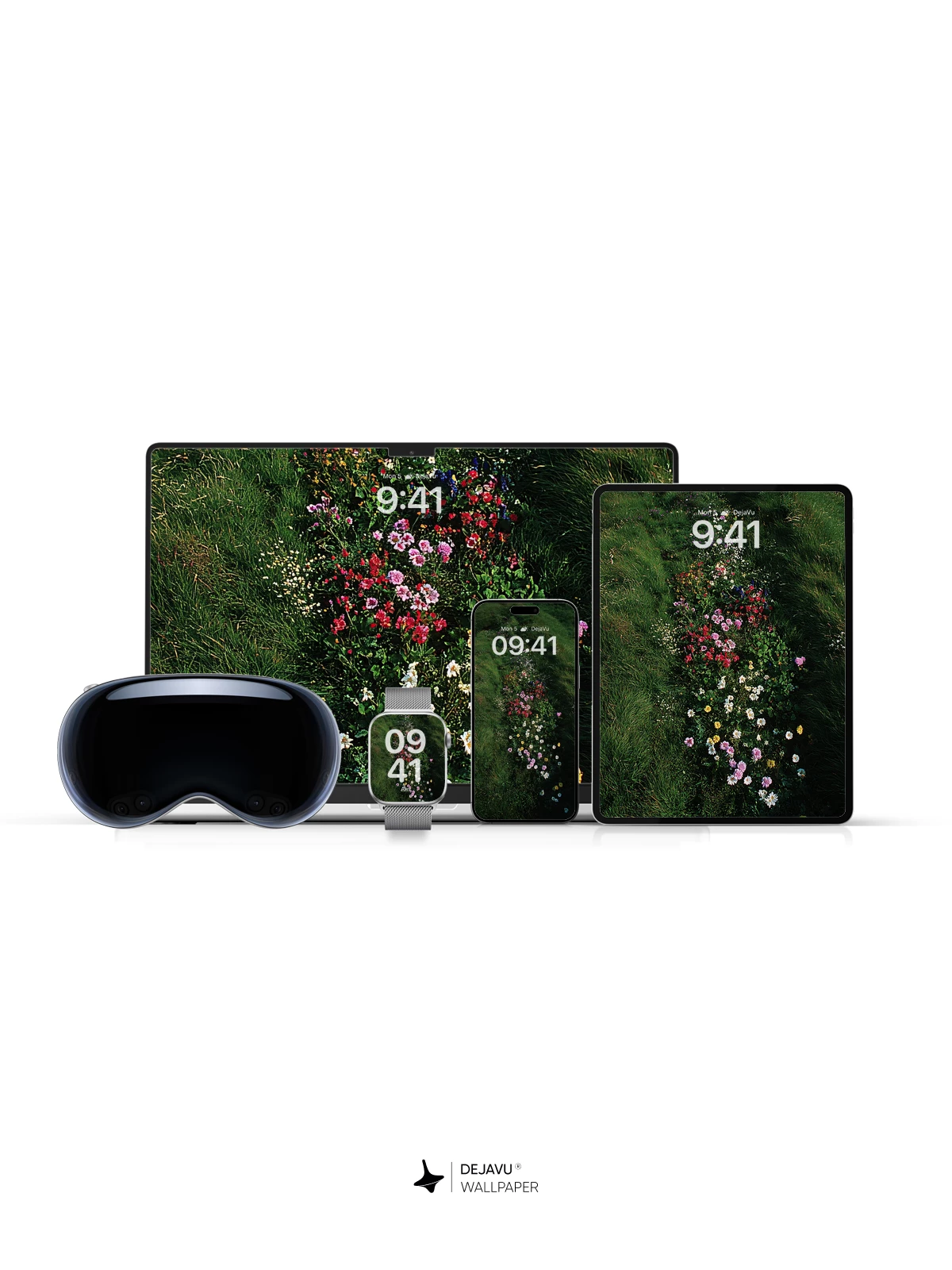 Wildflower Path Wallpaper 8K for iPhone and Android