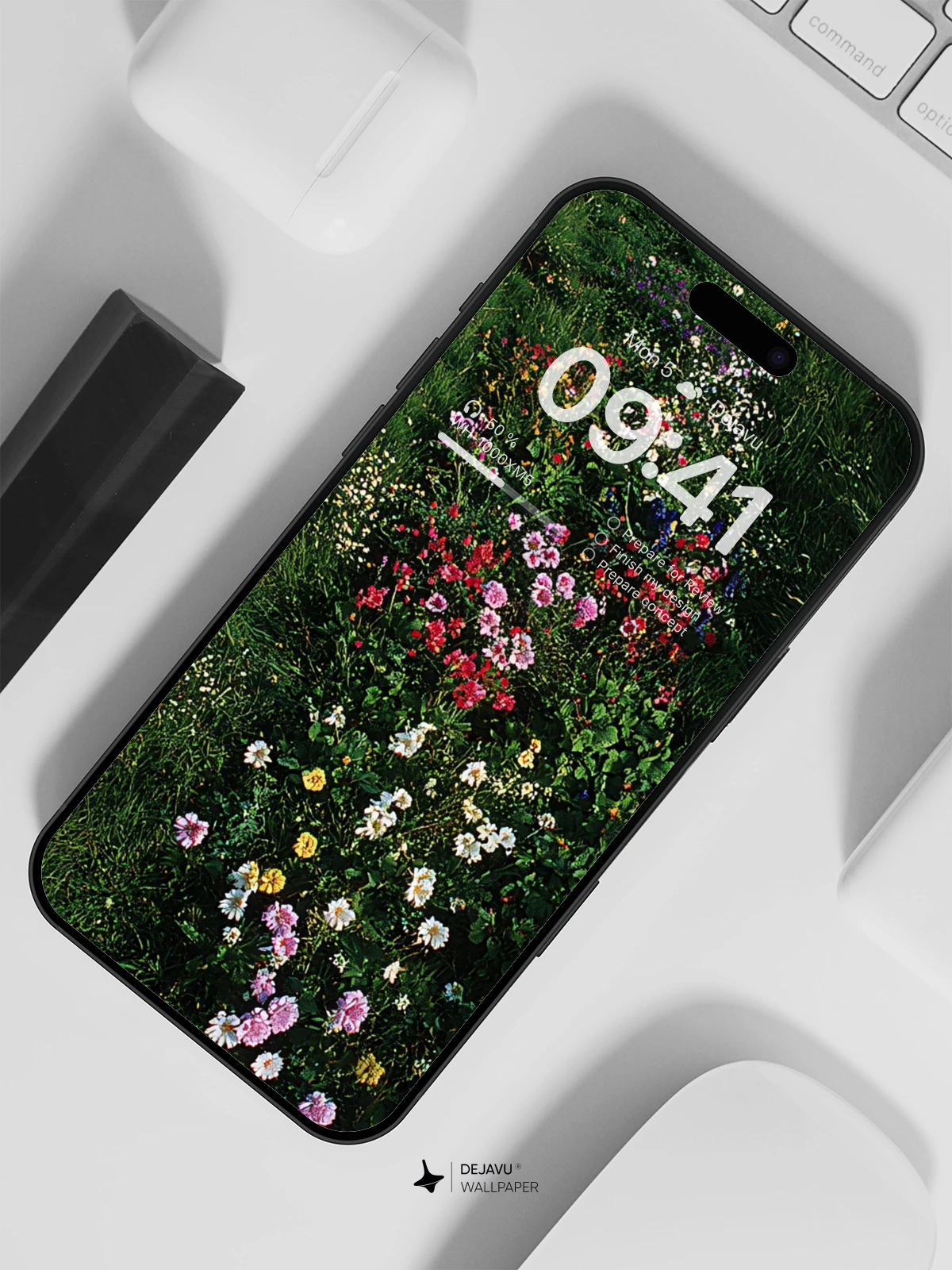 Wildflower Path Wallpaper 8K for iPhone and Android