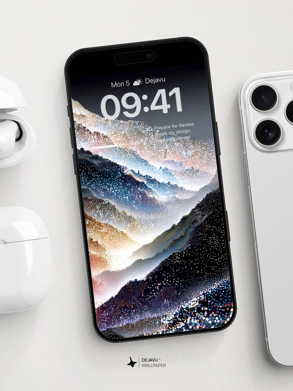 Surreal Mountain Glow Wallpaper 8K For Phone