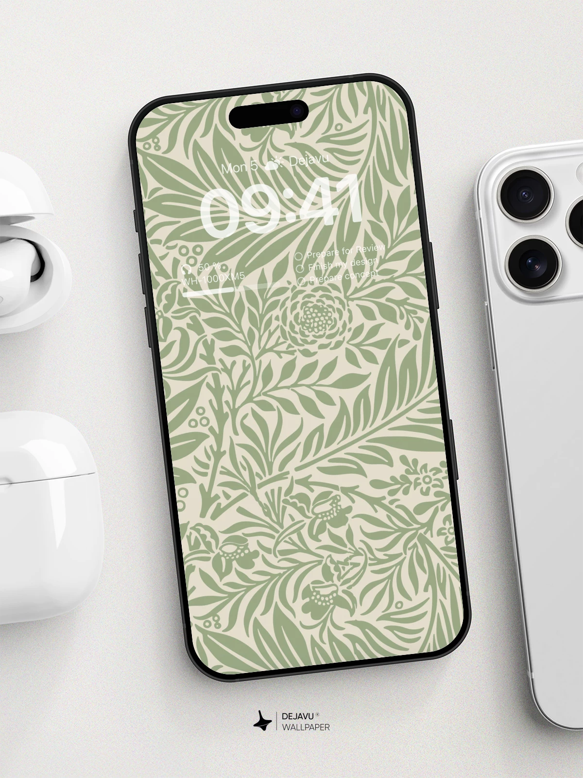 William Morris Floral Wallpaper 8K for iPhone and Android