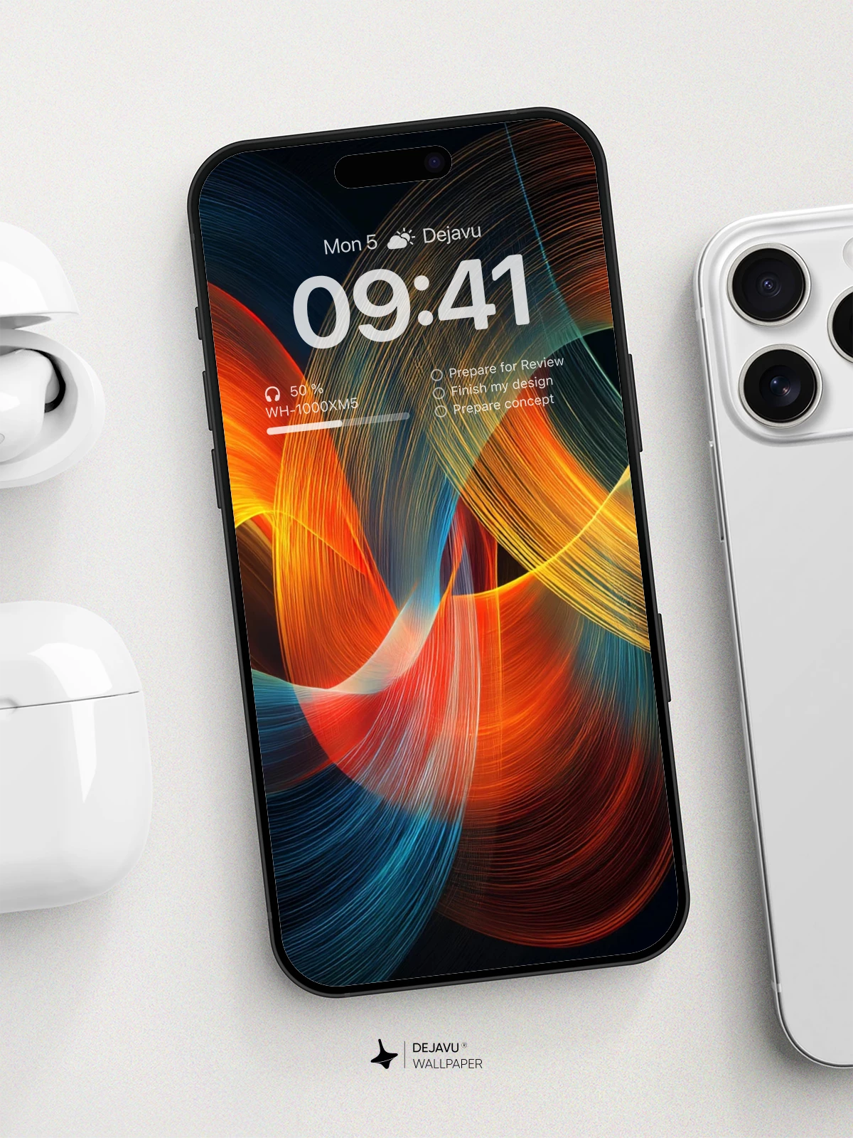 Vibrant Abstract Swirls Wallpaper 8K For Phone