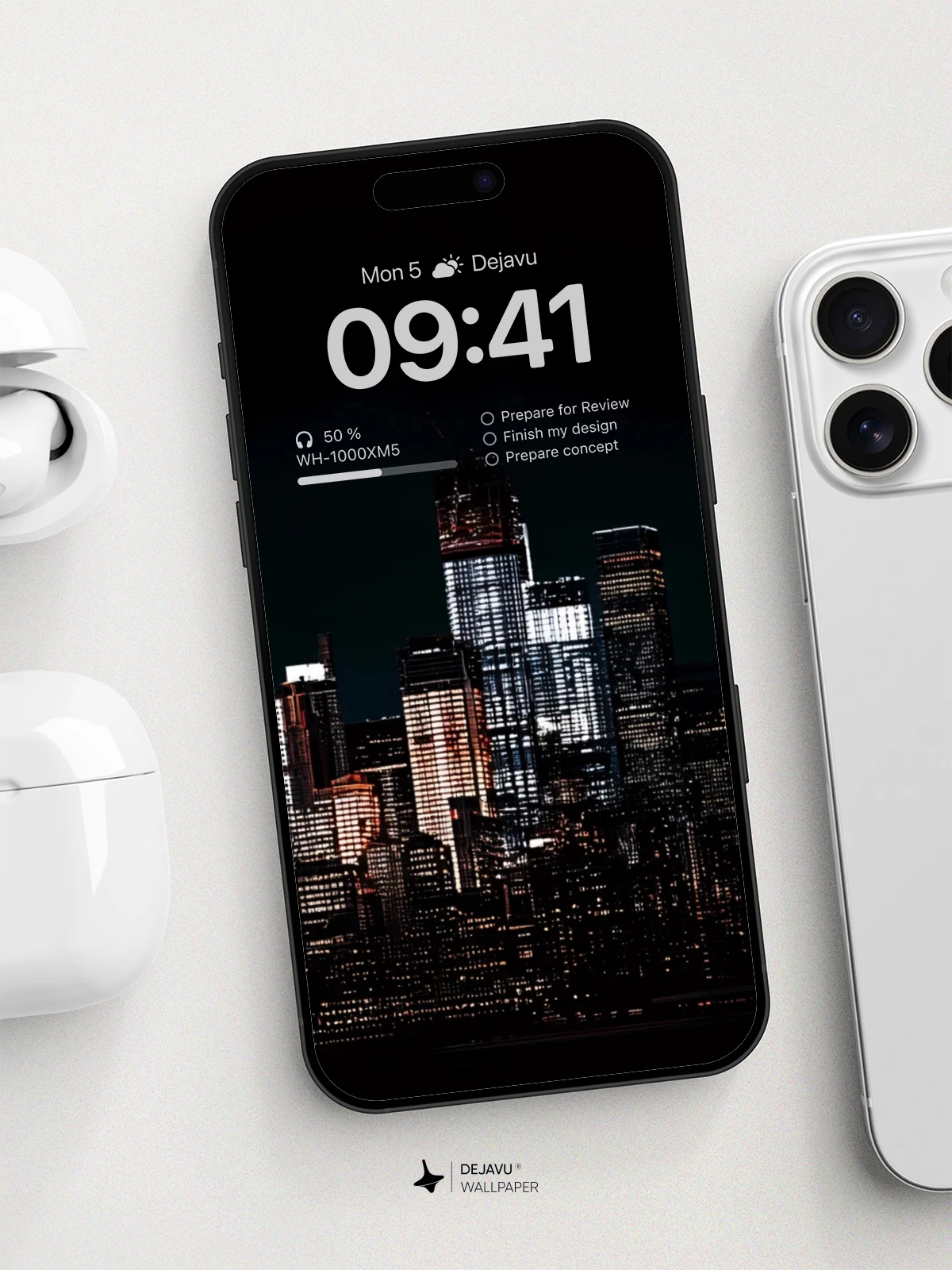Urban Night Glow Wallpaper 8K For iPhone