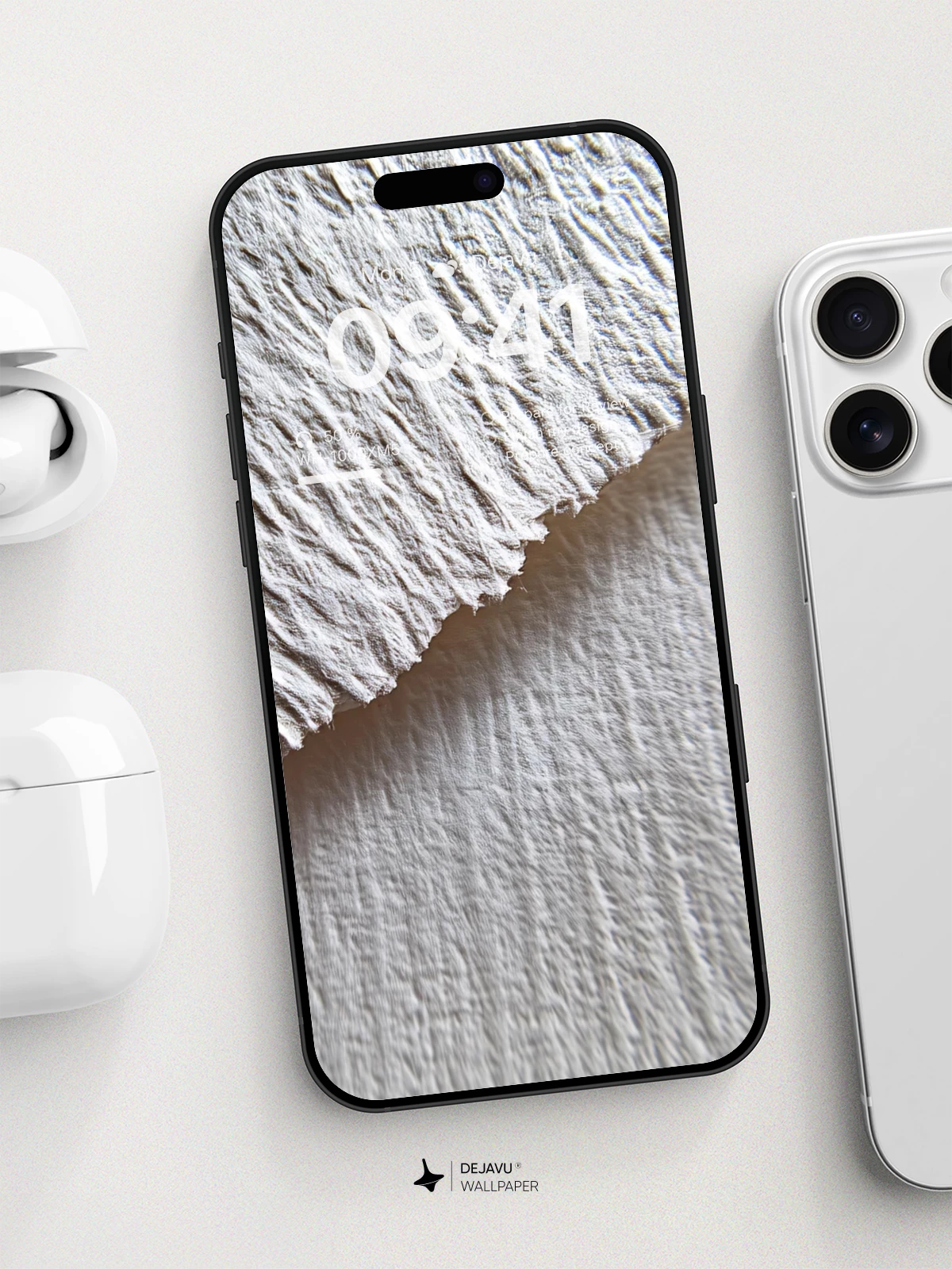 Textured Paper Edge Wallpaper 8K for iPhone and Android