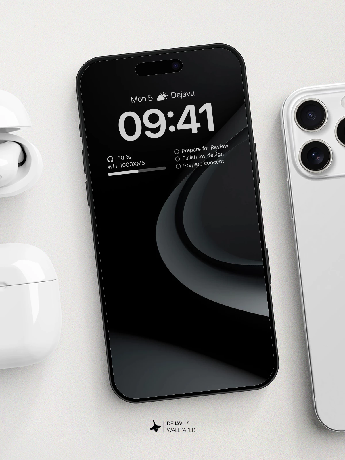 Minimalist Abstract Curves Wallpaper 8K for iPhone and Android