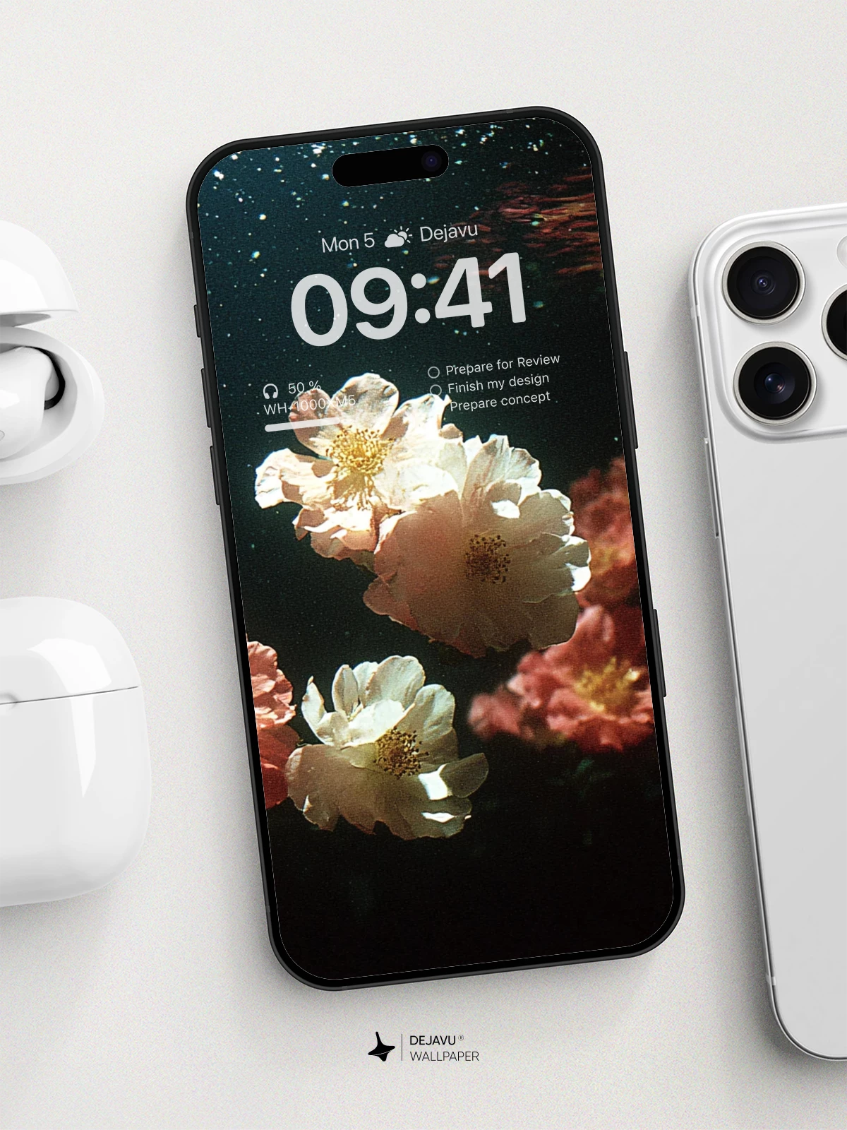 Underwater Bloom Wallpaper 8K for iPhone and Android