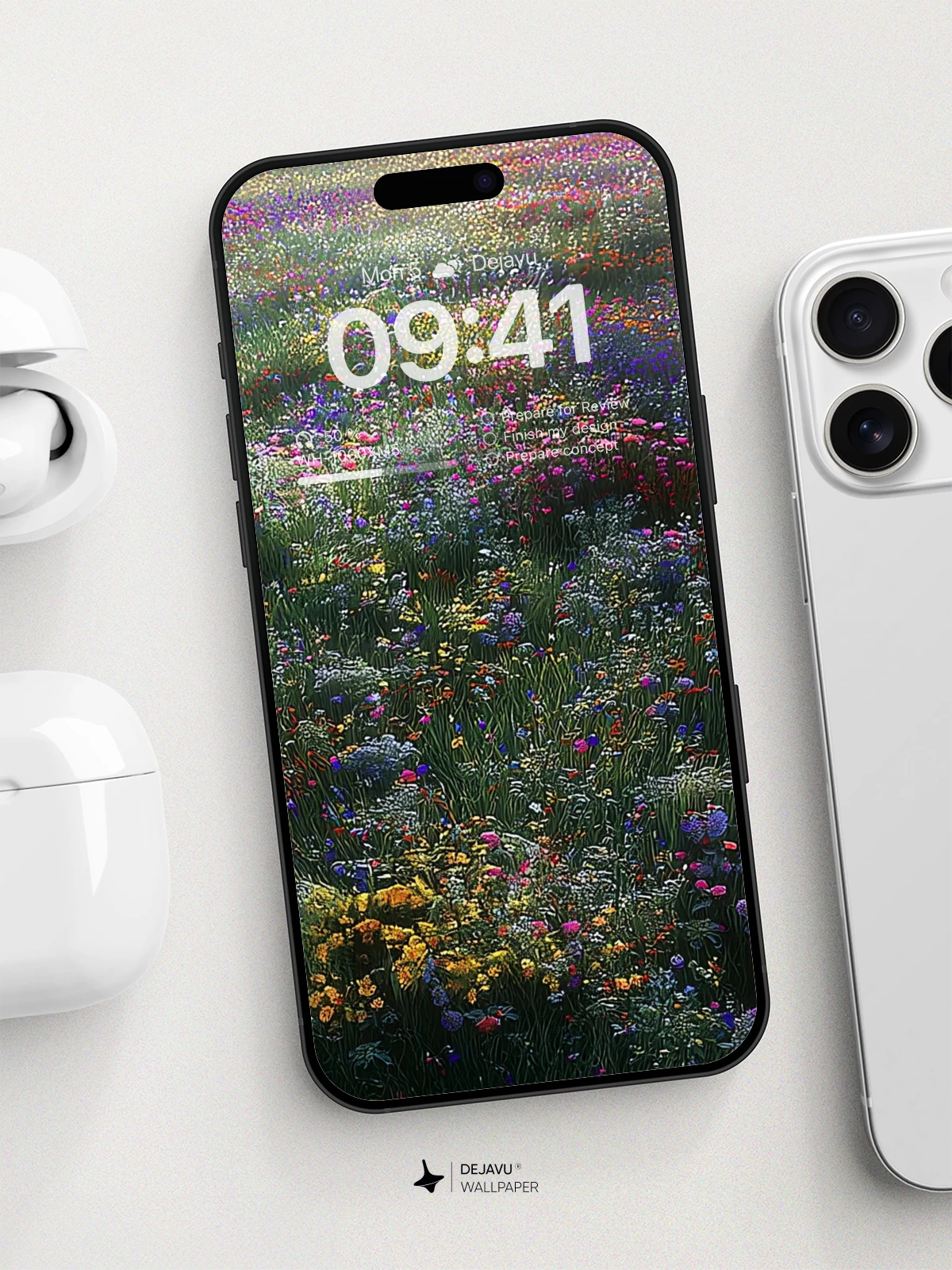 Wildflower Meadow Dreamscape Wallpaper 8K for iPhone and Android