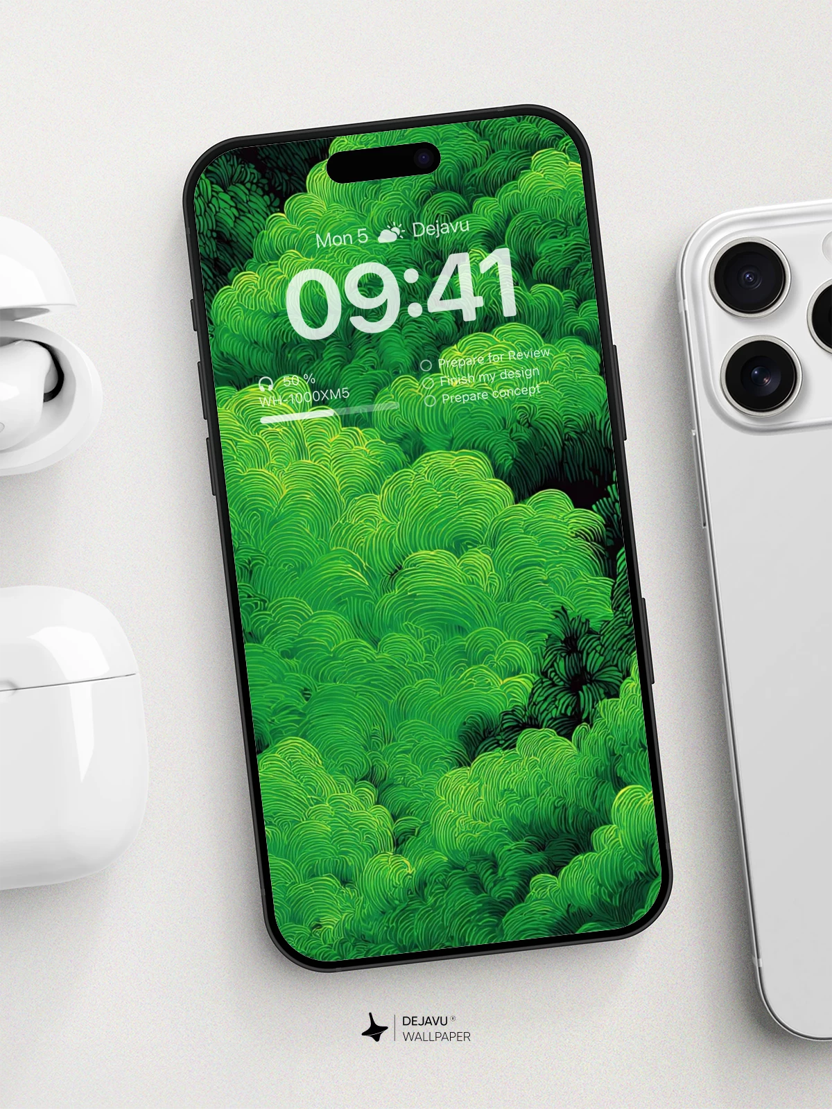 Lush Green Forest Canopy Wallpaper 8K for iPhone and Android