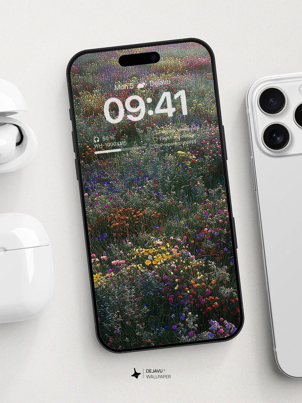 Wildflower Meadow Wallpaper 8K for iPhone and Android