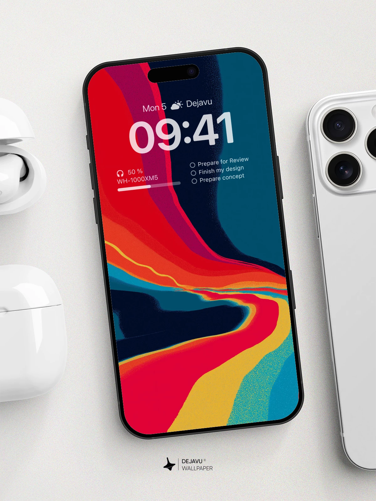 Vibrant Abstract Flow Wallpaper 8K for iPhone and Android