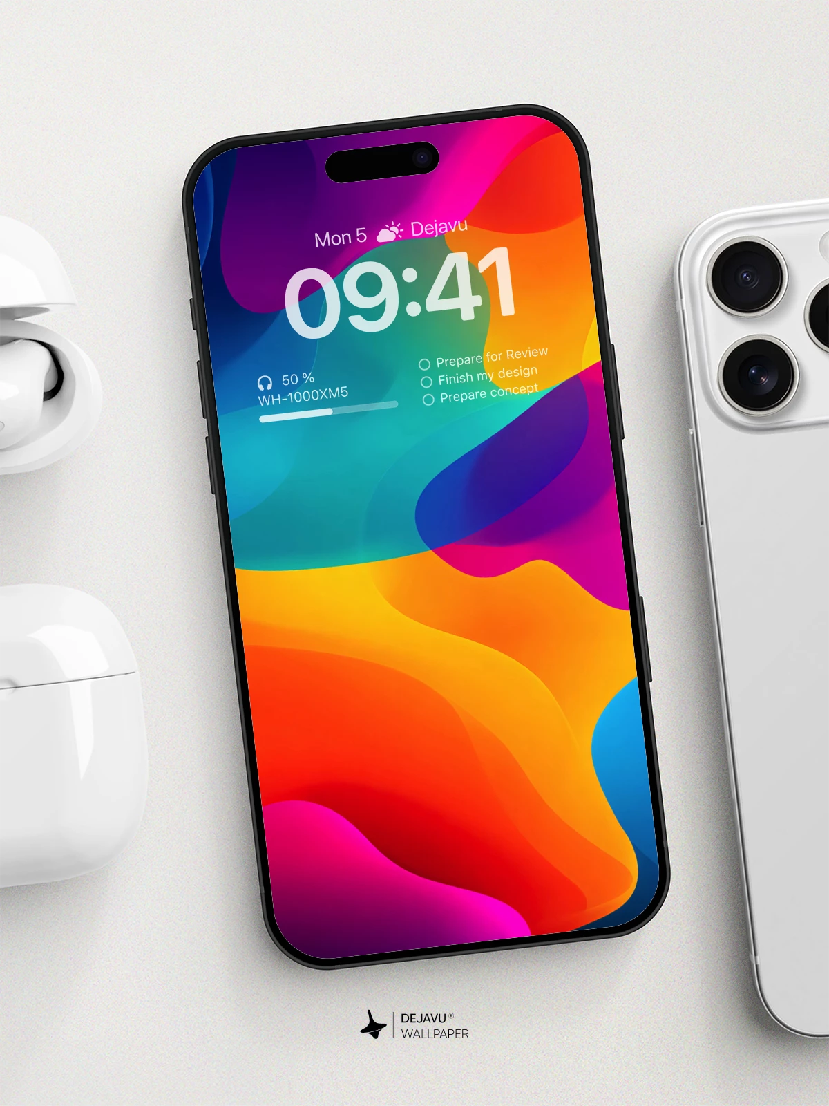 Vibrant Abstract Flow Wallpaper 8K for iPhone and Android