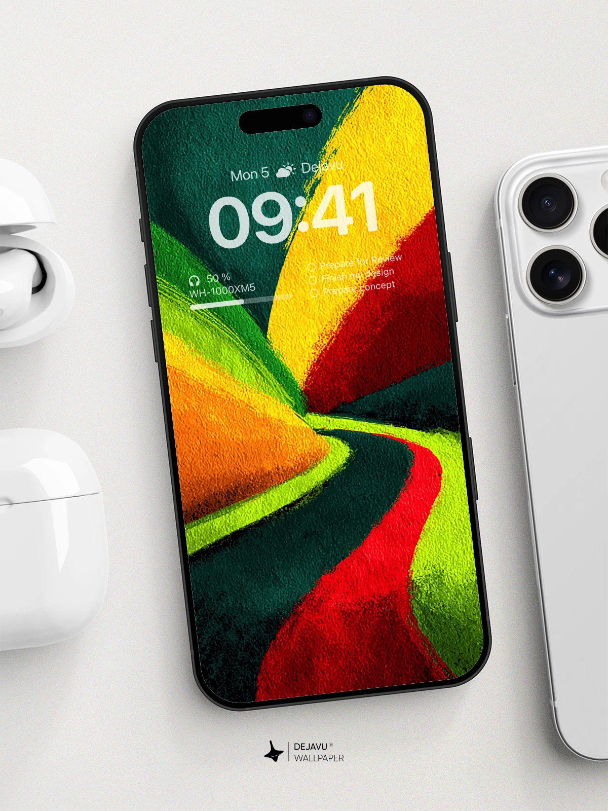 Vibrant Abstract Swirl Wallpaper 8K for iPhone and Android