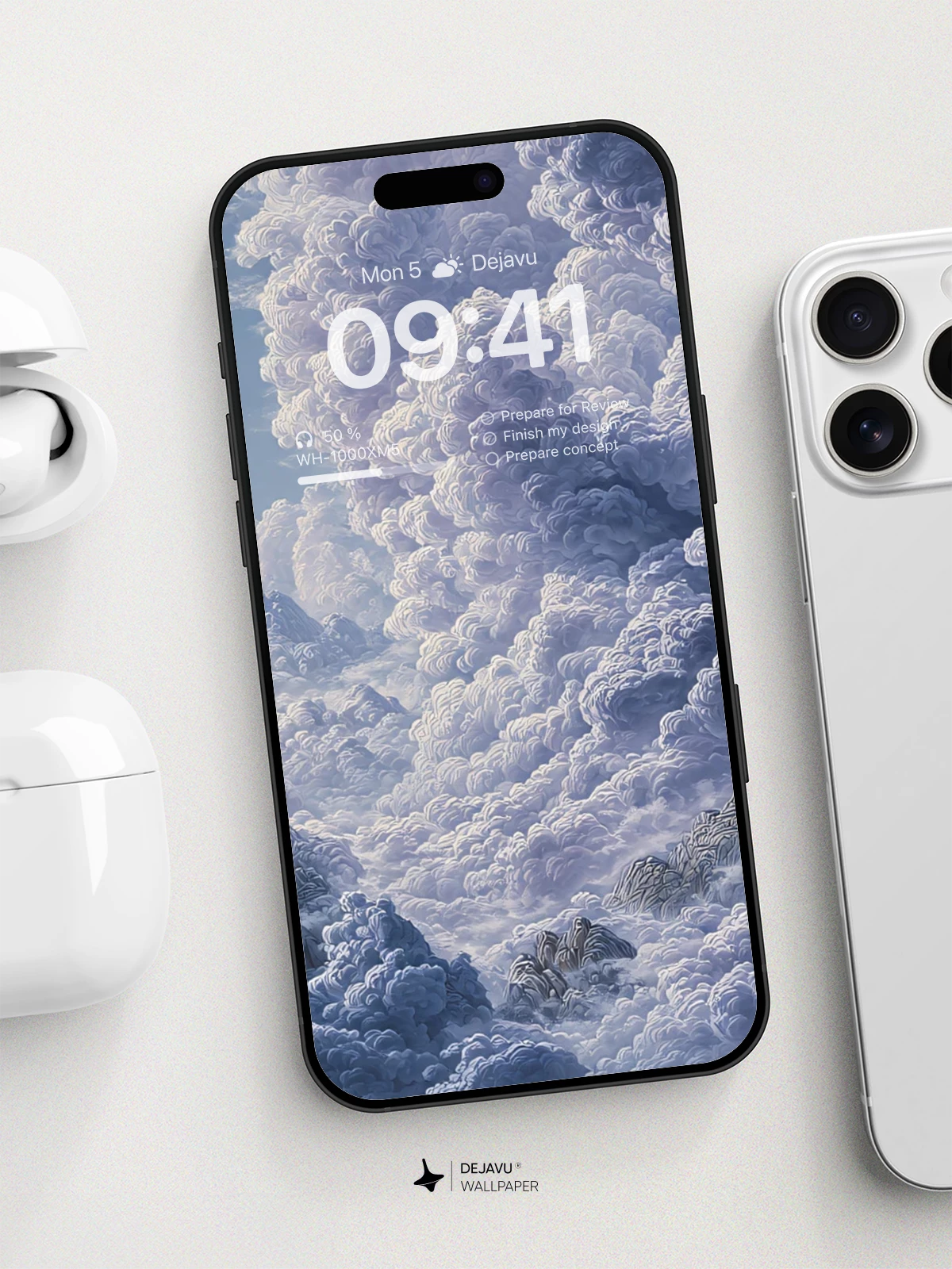 Majestic Cloud Peaks Wallpaper 8K for iPhone and Android