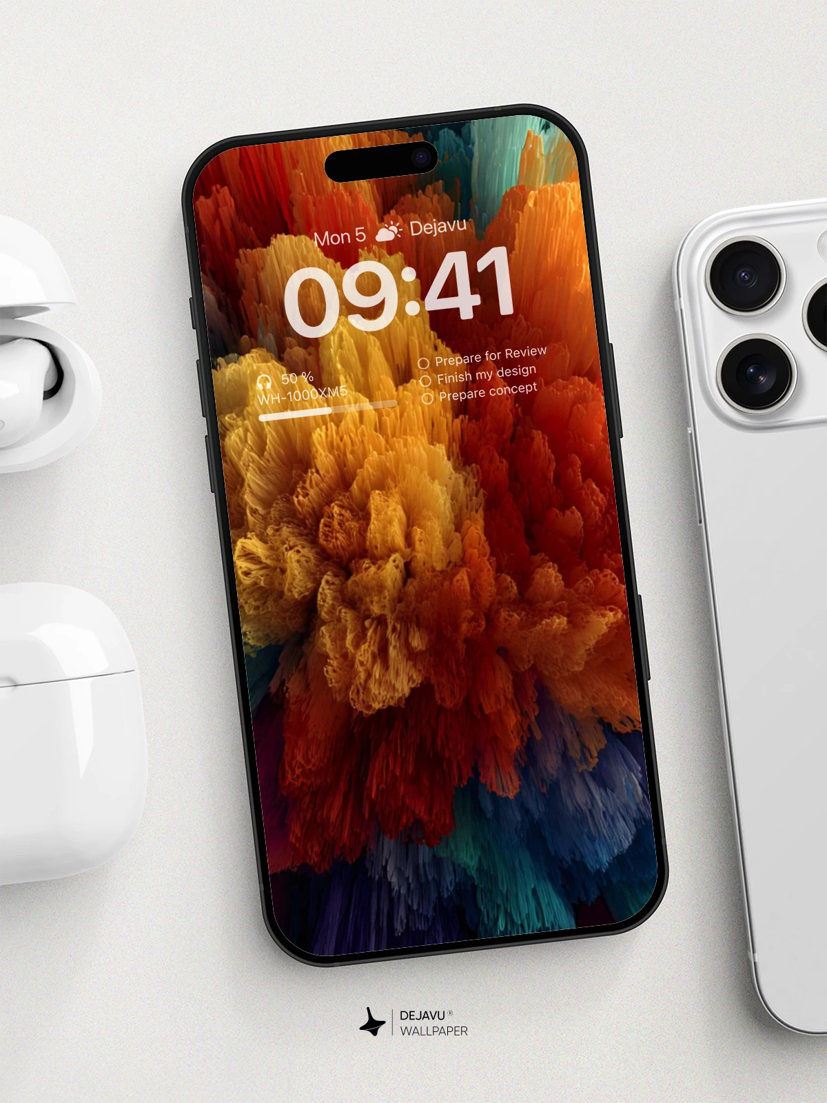 Vibrant Abstract Explosion Wallpaper 8K for iPhone and Android