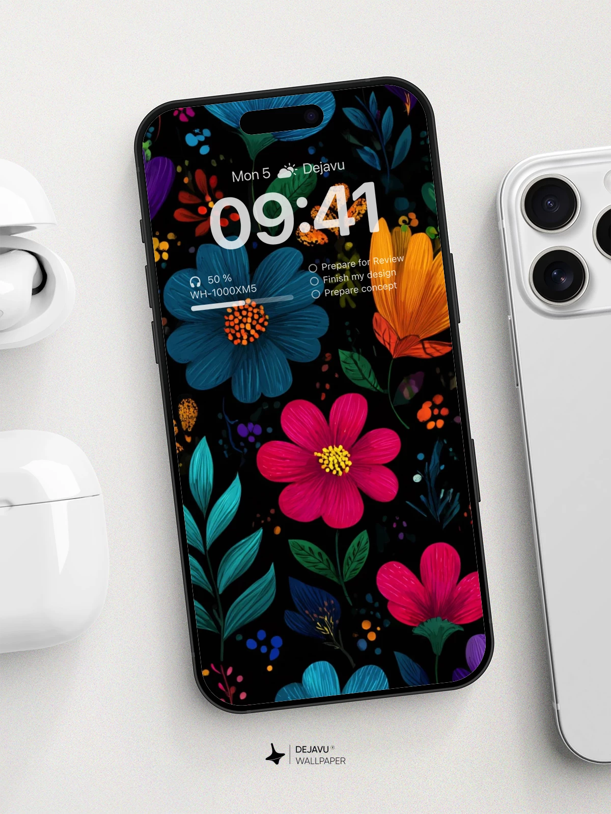 Vibrant Floral Pattern Wallpaper 8K for iPhone and Android