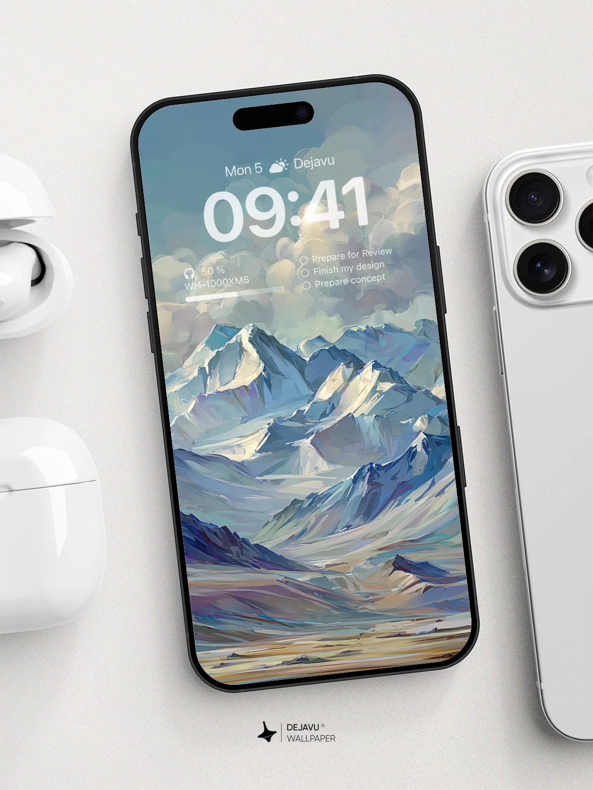 Majestic Snow-Capped Peaks Wallpaper 8K for iPhone and Android