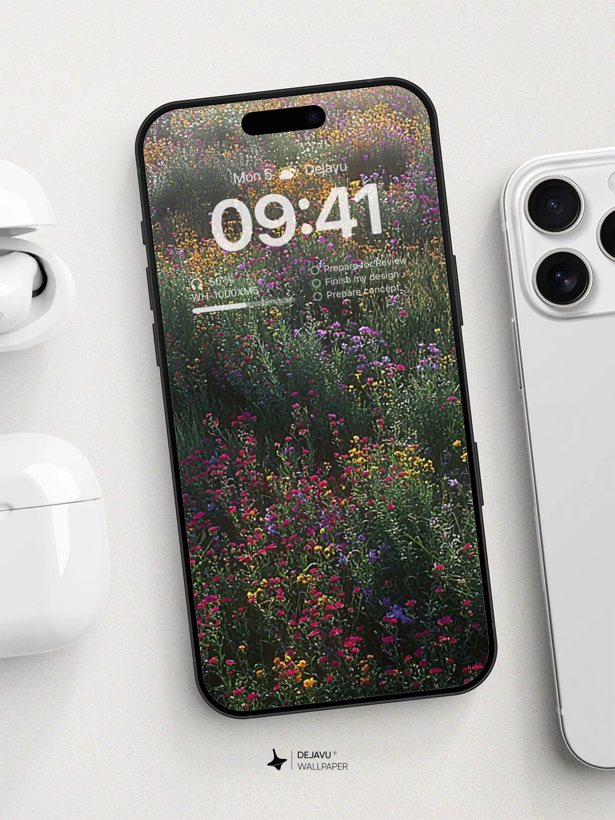 Wildflower Meadow Wallpaper 8K for iPhone and Android