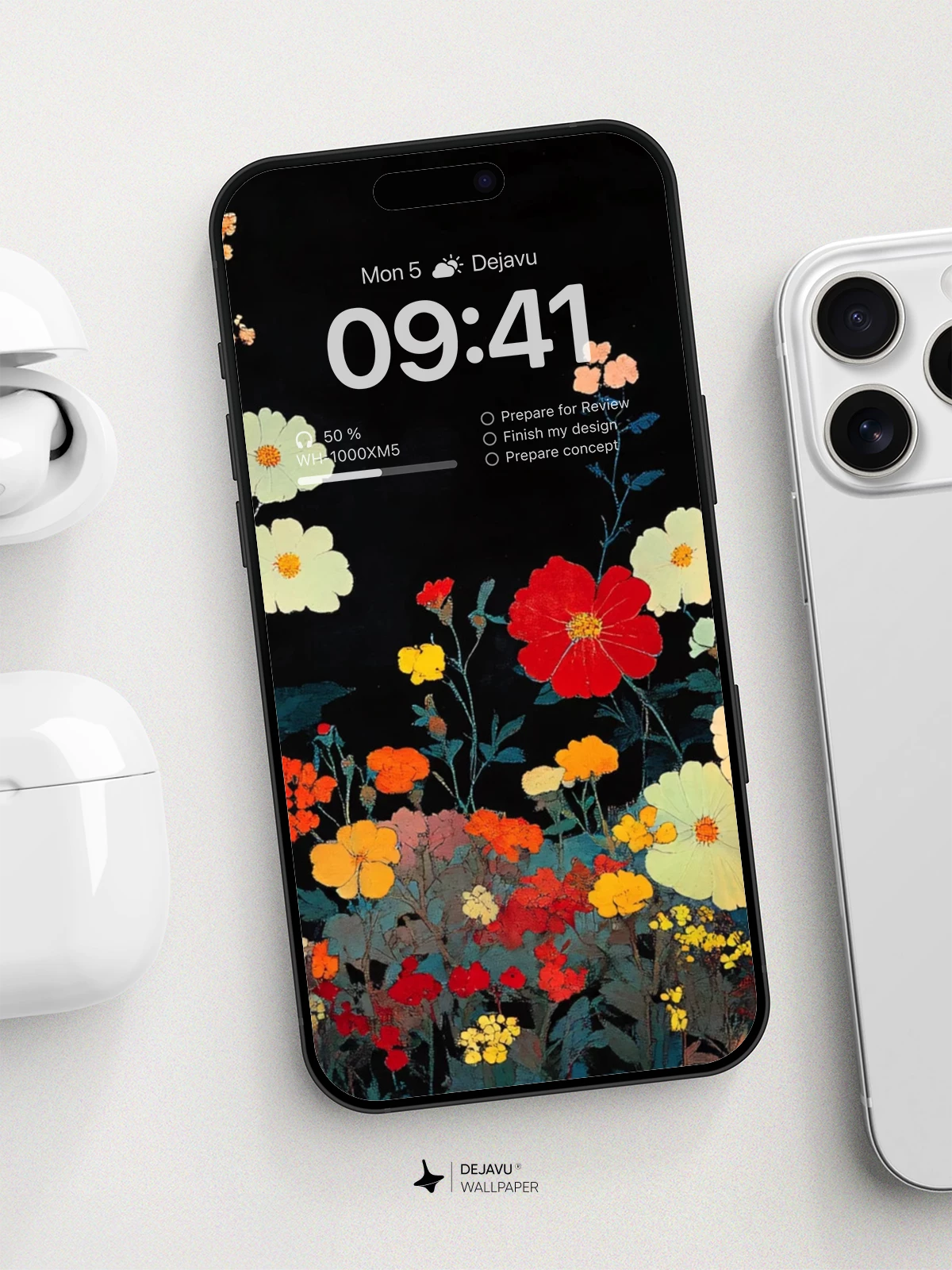 Vibrant Floral Garden Wallpaper 8K for iPhone and Android