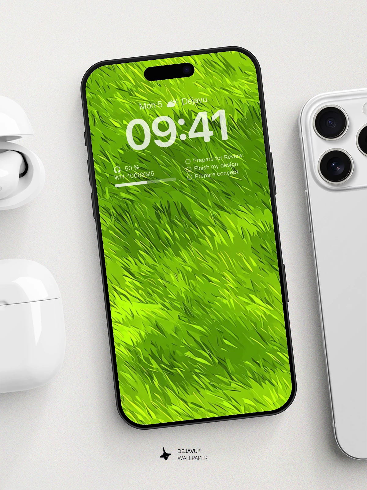 Lush Grass Textures Wallpaper 8K for iPhone and Android